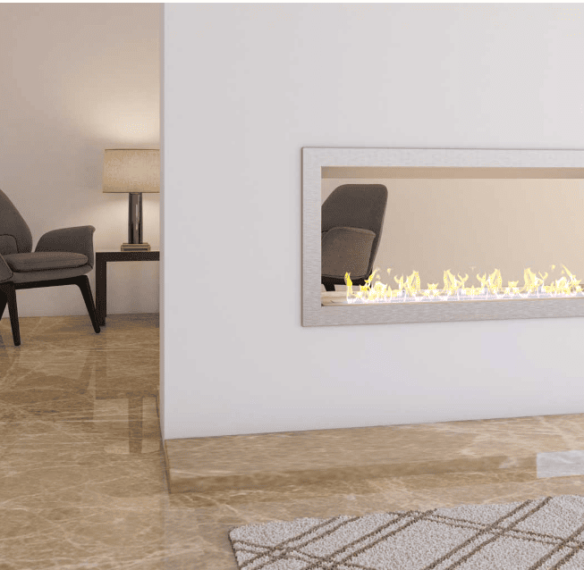 Double Sided Slimline Firebox 2000