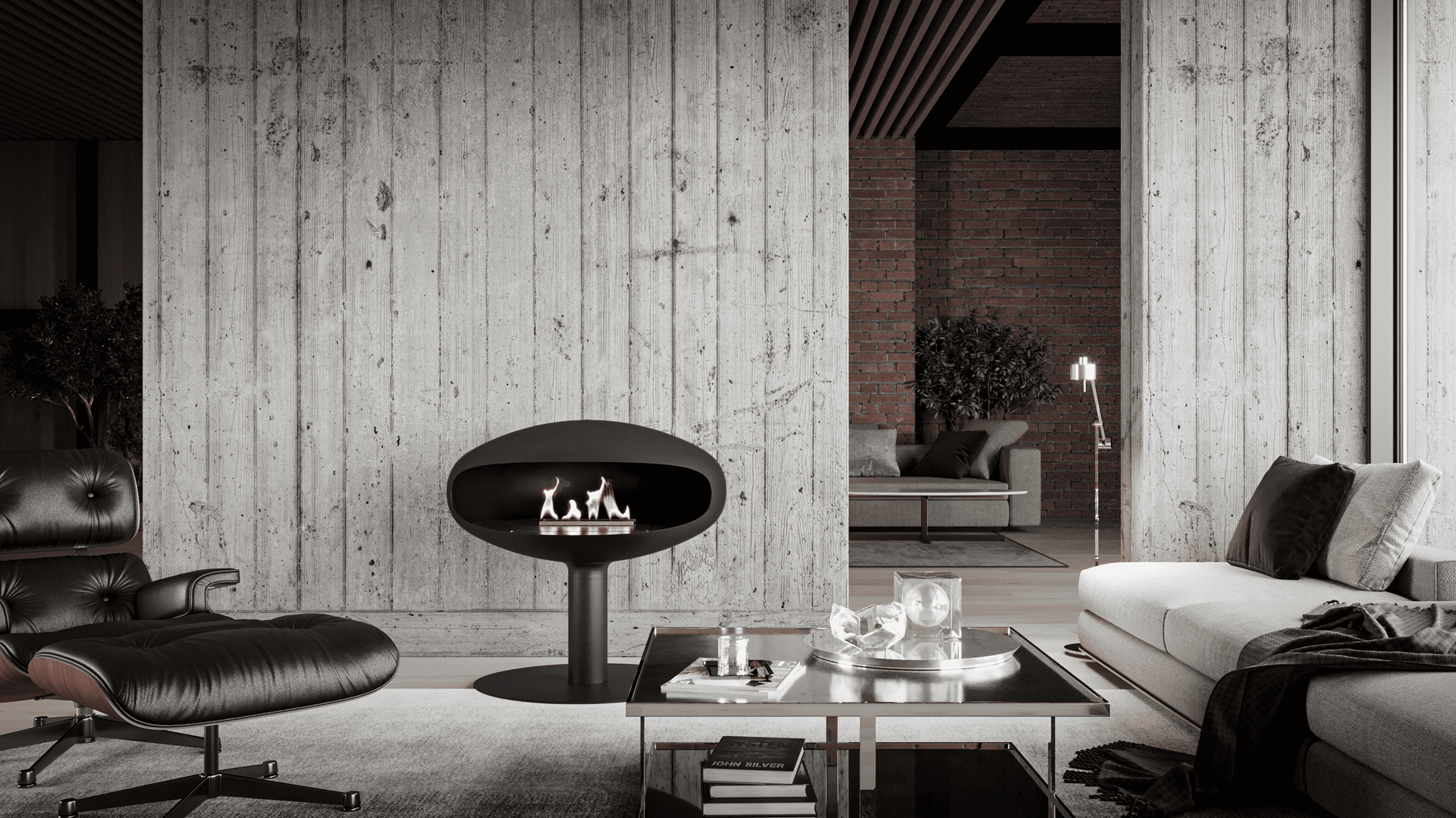 THE ICONIC 900 - STANDING FIREPLACE
