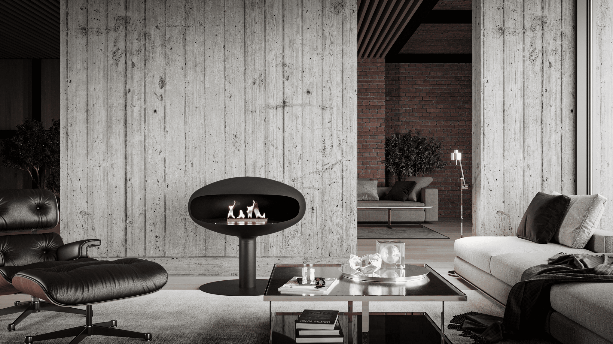 THE ICONIC 900 - STANDING FIREPLACE