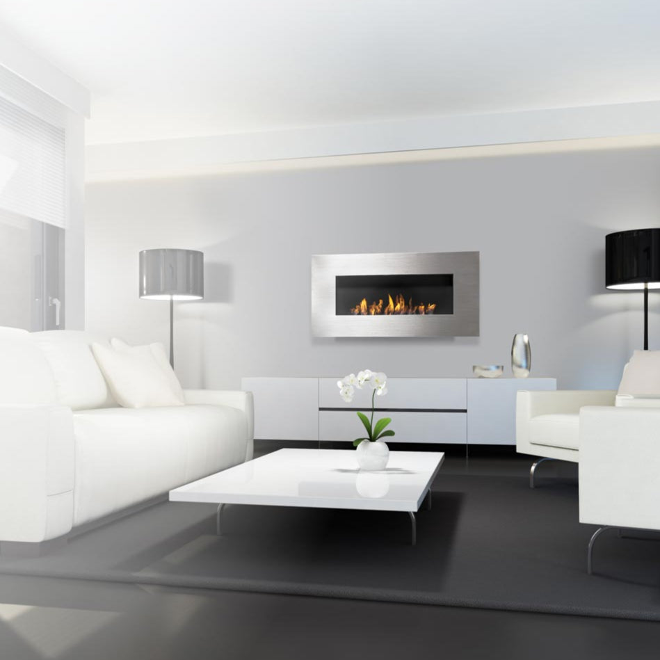 Icon Nero 1150 Wall Hung Fireplace