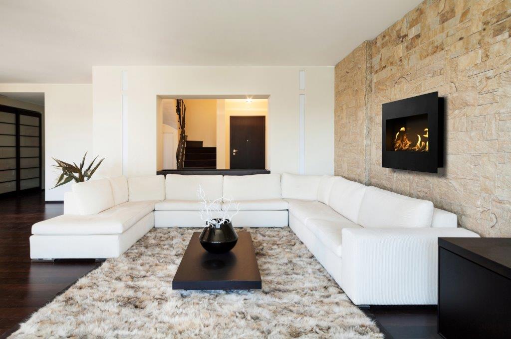 Icon Nero 1450 Wall Hung Fireplace