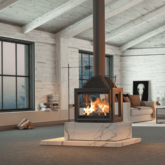 Siena Seven Fifty G4 Free Standing Wood Fireplace