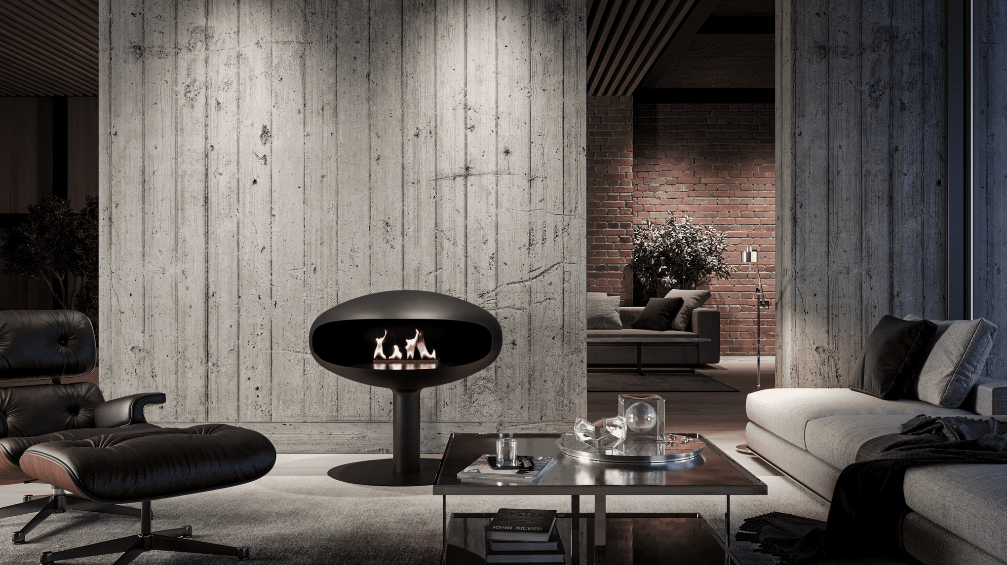 THE ICONIC 900 - STANDING FIREPLACE