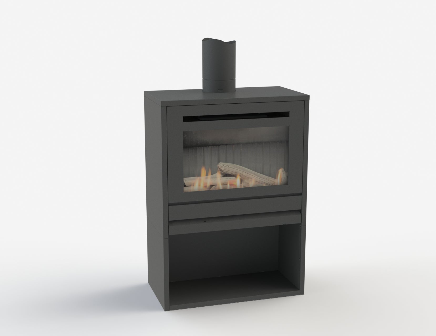 SS850 F/S Heater With 3.6M Flue Kit DV