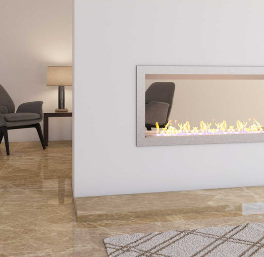 Double Sided Slimline Firebox 1650